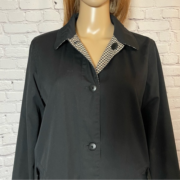 Lauren Ralph Lauren Cotton Reversible Double Sided Jacket Houndstooth Size S - Picture 13 of 15